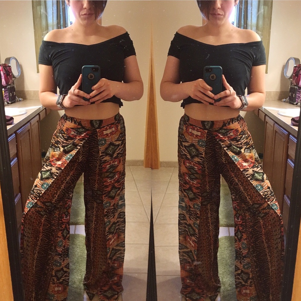 New Sheer Flowy Hippie Pants